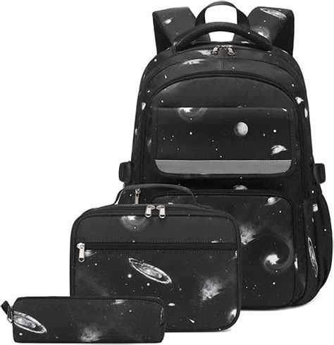 JiaYou Mochila de galaxia con patrón espacial para niños, .